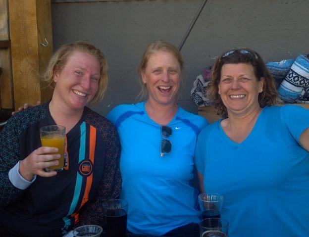 Angela, Joh and DJay: sisters in the saddle.