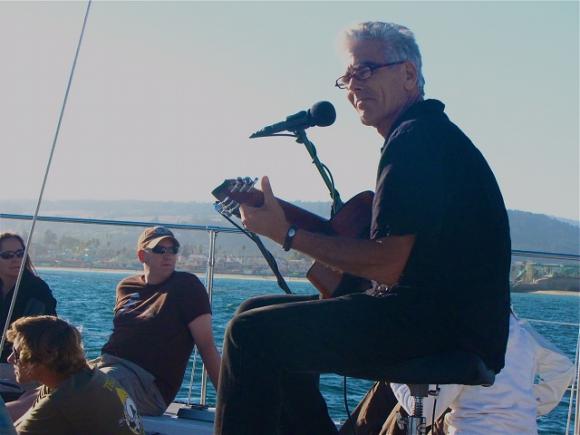 Our entertainer on the O'Neill Yacht Charter, Mr. Al Frisby. Photo by Michael Roberts.