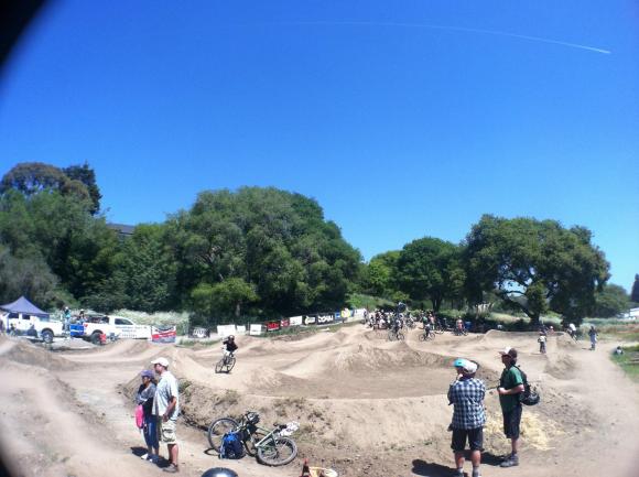 The Aptos pump track, built by Epicenter Cycling with volunteer labor, is almost always bustling. Photo courtesy Epicenter Cycling.