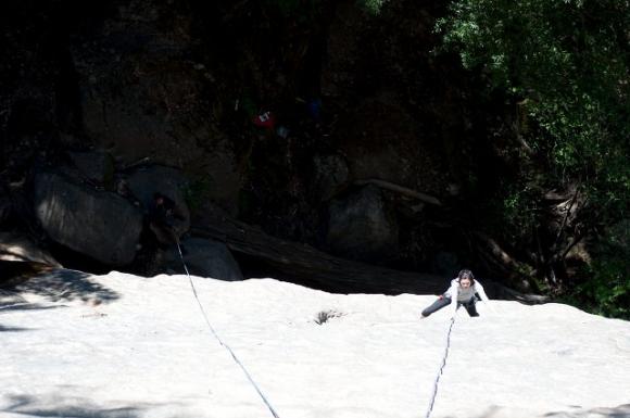 The view from the top of Castle Rock Falls, on Saratoga Gap Trail. Photo by Paul Hagey.