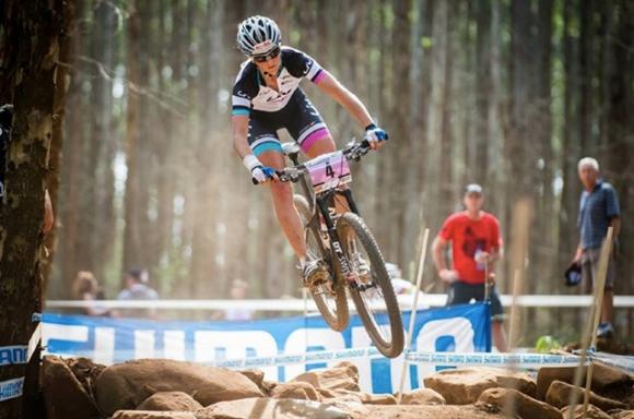 Think Liv/giant XC world champ Jolanda Neff's bike doesn't fit? Bet it does.  Liv/giant photo.