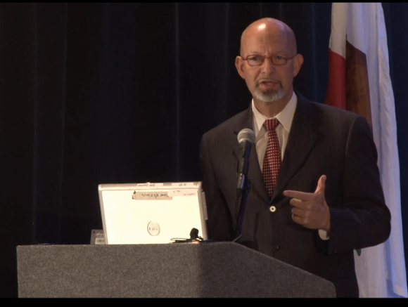 Santa Cruz County Treasurer Fred Keeley. Photo from Ocean Spaces Videos. 