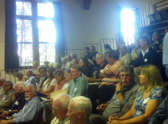 "We are an aging white movement," one speaker told the audience at the Sept. 9 Parks Forward workshop in Santa Cruz, intended to gather ideas for updating state parks. Photo by Hilltromper.