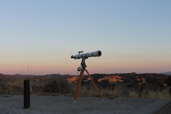 One of the Fremont Peak Observatory telescopes awaits curious eyes. 