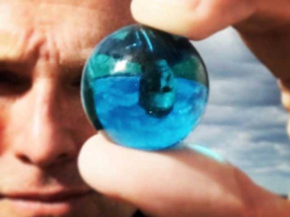 J. Nichols' Blue Marble movement has distributed more than a million little reminders  that life on earth is precious and fragile. 