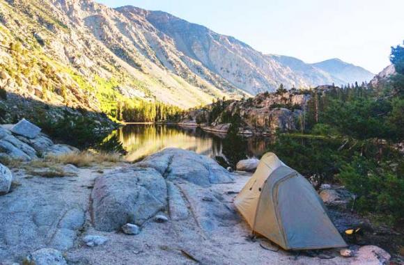 You don't need a $400 two-pound tent like Carl's to be warm and comfy in the backcountry. Carl Uebelhart photo.