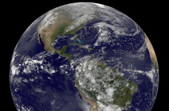 NASA released this new photo of the earth today. 